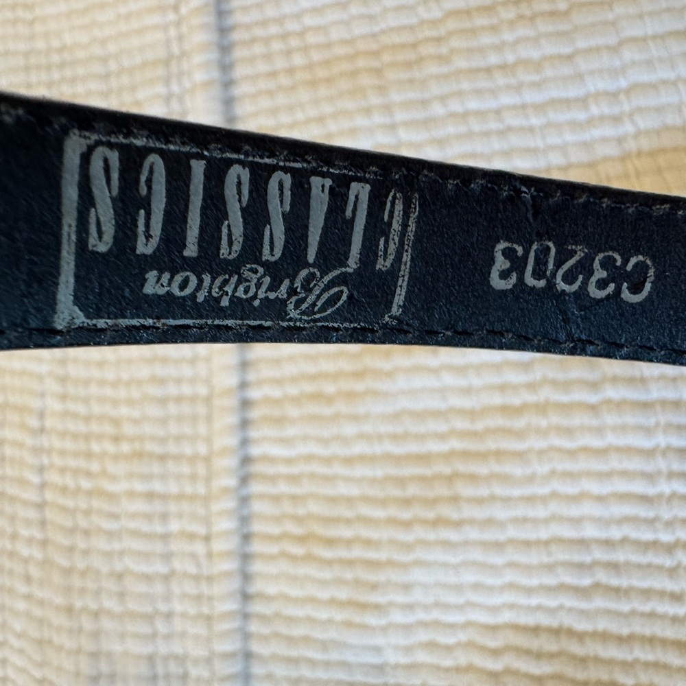 1990s Brighton black leather belt - Picture 7 of 12